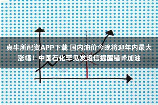 真牛所配资APP下载 国内油价今晚将迎年内最大涨幅！中国石化罕见发短信提醒错峰加油
